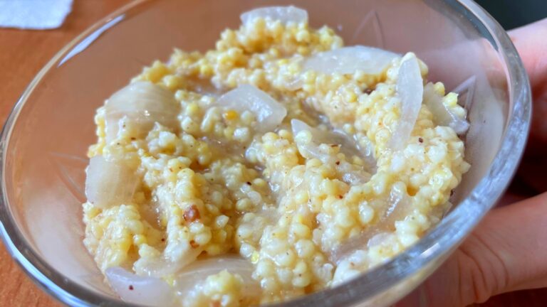 Каша пшённая с луком — Рецепт